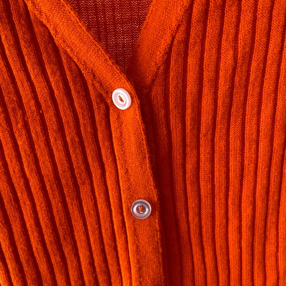 PrettyLittleThing orange button up - size S - Picture 3 of 3